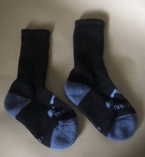 Bridgedale HIKE All Season socks. Children - Uk Junior M. Blk/Blue. BNWOT.