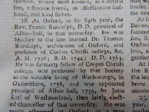Francis randolph principal - principal, of
