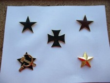 AMERICAN GOLD STAR GERMAN CROSS RUSSIAN RED STAR SOVIET ARMY PIN BADGE 99p EACH