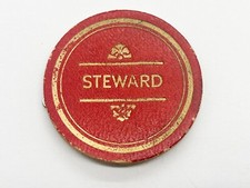 VINTAGE RED CARD GOLD GILT