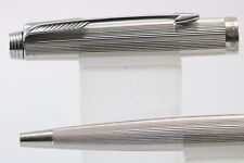 Vintage (1980) Parker 75 Milleraies Silver Plated Ballpoint Pen, CT (New Refill)