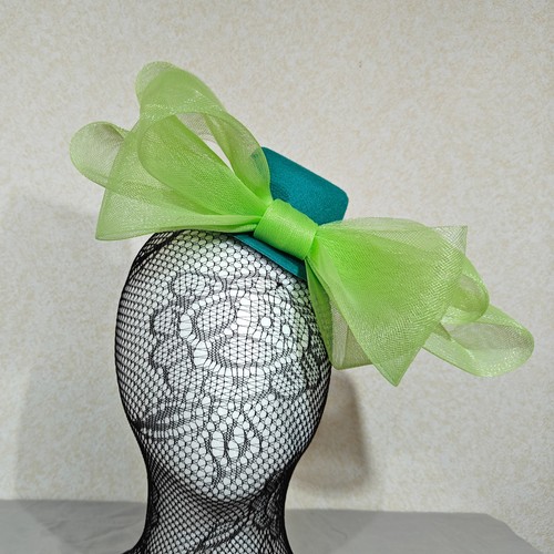 Green teal mini top hat - green,