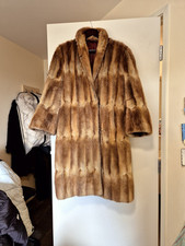 Real SABLE MINK fur Coat Long