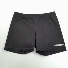 UMBRO Shorts 32 Black Men's Vintage 90s Shadow Stripe Gym Activewear