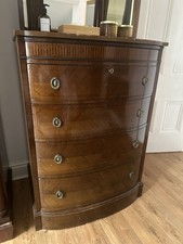 Vintage Mahogany Bow Front