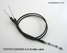 240-26311-00, Yamaha Throttle Cable, TD2 Throttle Cables, TZ250, TZ350, TD3, TR2