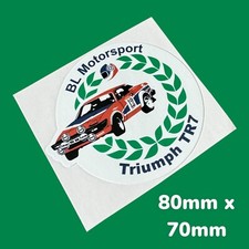 Triumph TR7 Vintage Classic Vinyl Sticker Rallies Rallye BL Motorsport Racing