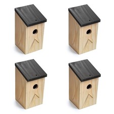 Wooden Nesting Bird Box Wood Bird House Garden Small Bird Blue Tit Robin Sparrow