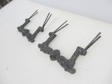 Cast Iron Chest Handles Pulls Black Antique Style Ornate Gilt Cast Pair Drawer