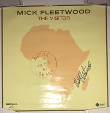 SIGNED MICK FLEETWOOD THE VISITOR 22x22 POSTER RARE AUTHENTIC FLEETWOOD MAC