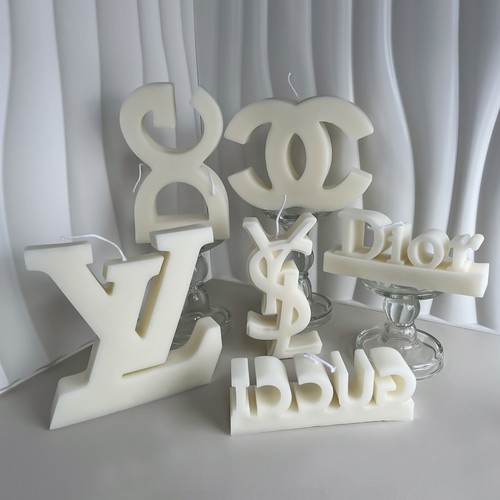 Logo silicone candle mold - logo,