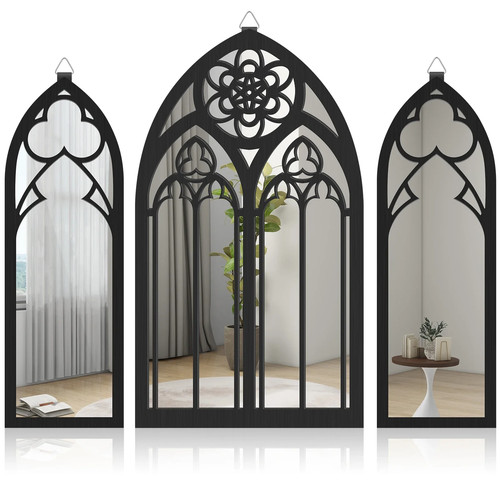Gothic cathedral arch - cathedral, mirror
