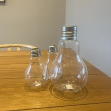 Trio of Light Bulb Shaped Vases - Serax Branded -  Vintage Tags On 