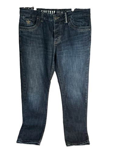 Firetrap mens jeans blue denim - jeans,