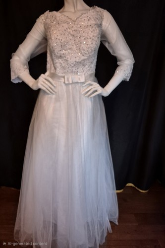 Wedding gown dress embrodiered - gown,