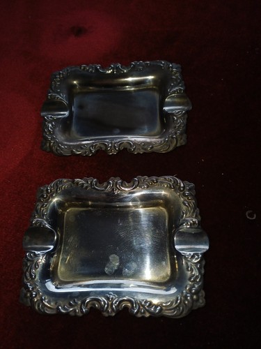 Silver plated ashtray