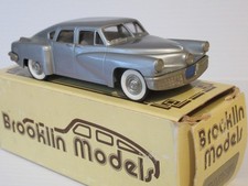 Brooklin 1:43 scale, TUCKER TORPEDO (1948) in Silver, #2X, White Metal Model