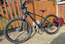 Cube 27.5 Mountain Bike Rock Shox Black Green Size 16 Frame