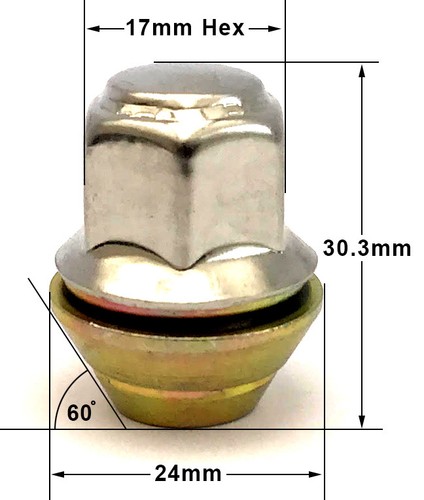 Car wheel nuts - fits, classic
