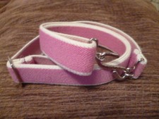 Elasticated Snake Belt Adult Boys Mens girls 25mm Pink Cream xl xxl xxxl BB1