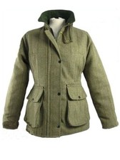 Womens Tweed Jacket Waterproof Windproof Womens Ladies Casual Wool Mix Coat