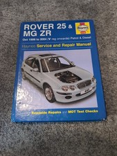 Rover 25 & MG ZR (Petrol & Diesel) 1999-2004 Haynes Workshop Manual