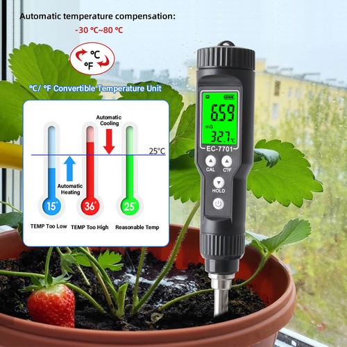 Meter soil salinity tester - ec,