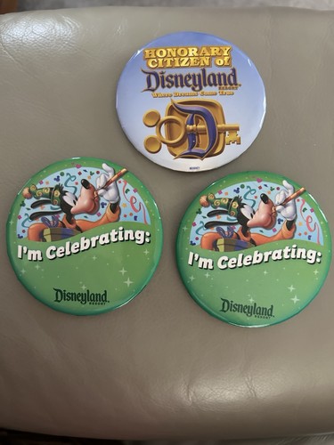 Disneyland celebration buttons - disneyland,