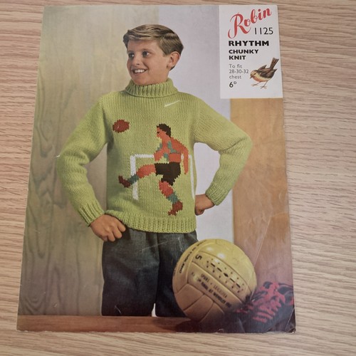 Vintage robin knitting - robin,