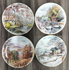Four Seasons, Royal Crafton, Collection of 4 Plates, Fine Bone China, England 