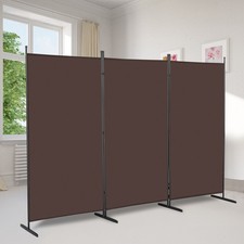 6 Panel Folding Room Divider Freestanding Wall Privacy Screen Protector