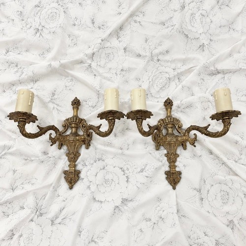 Pair vintage antique brass - antique,