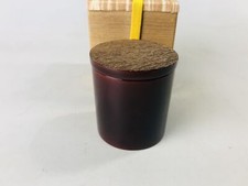 Y7251 NATUME old wood Caddy signed box Japan Tea Ceremony utensil antique case