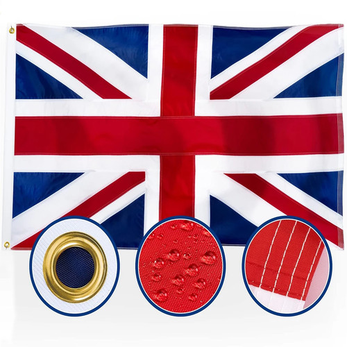 British flag embroidered sewn - british,