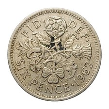 1962 UK Sixpence QEII Young