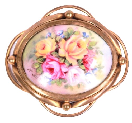 Victorian arts crafts brooch - arts,