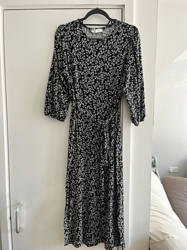 Primark black white floral - black, &