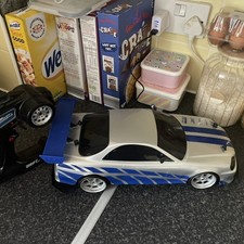 Fast & Furious 1/10 Jadatoys 2002 Nissan Skyline Drift Rc Car Working Fine