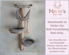 SILVER GREY, Pet Cat Wall Tree Bed Replacement for Kerbl Dolomit 2.0 Tofana