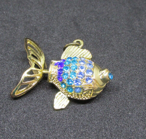 Articulated rhinestone fantail - articulated,