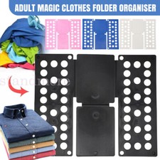 ADULT MAGIC CLOTHES FOLDER ORGANISER T SHIRT JUMPER EASY FOLD LAUNDRY UK