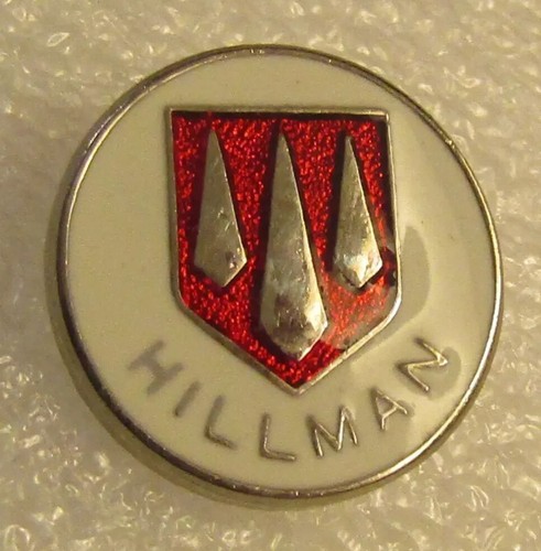 Vintage hillman enamel - vintage, pin