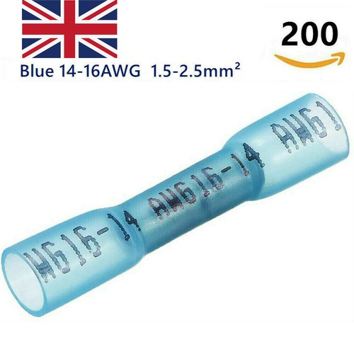200pcs blue heat shrink butt - blue,