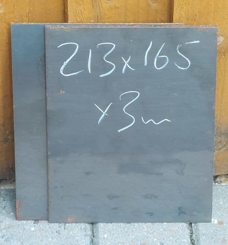 Mild steel plates - steel, 213mm