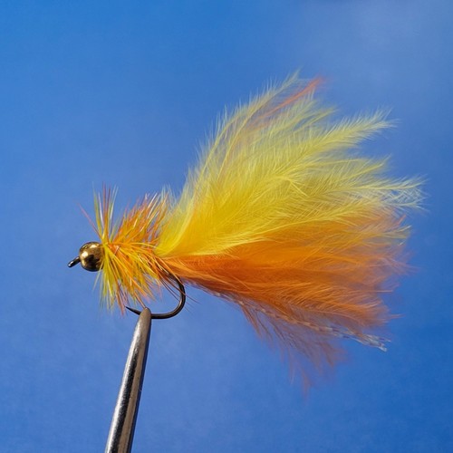 Barbless goldhead orange - 3,