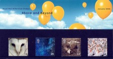 January 2000 Millennium stamps Presentation Pack No.307. Above & Beyond. MNH