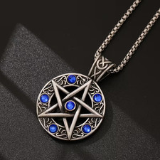 Pentagram necklace wicca - necklace, pagan