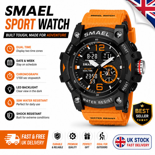 Smael mens sports - sports, watch