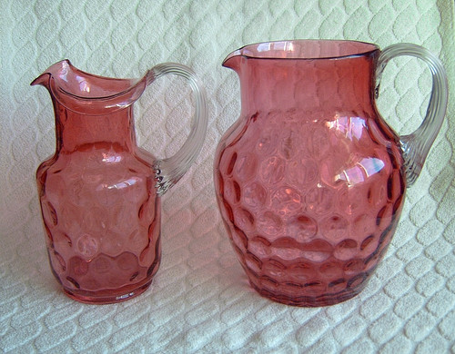 Victorian cranberry glass - ,