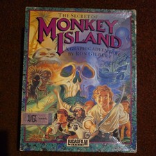  Original big box The Secret of Monkey Island  Amiga Game  see description 
